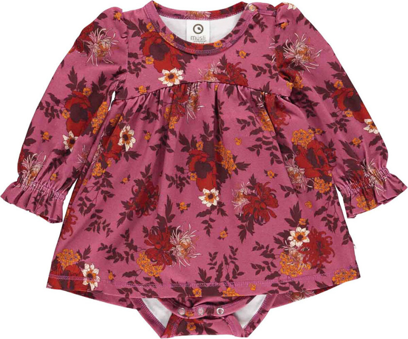 Kjolebody L/æ - Bloomy - Boysenberry/Fig/Berry Ed - - 2 år (92) - Langermet Body