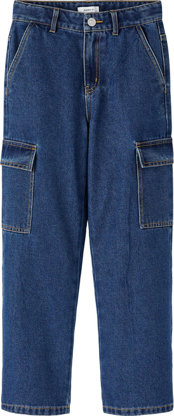 Jeans - Cargo - Noos - NkfRose - Dark Blue Denim - - 14 år (164) - Jeans