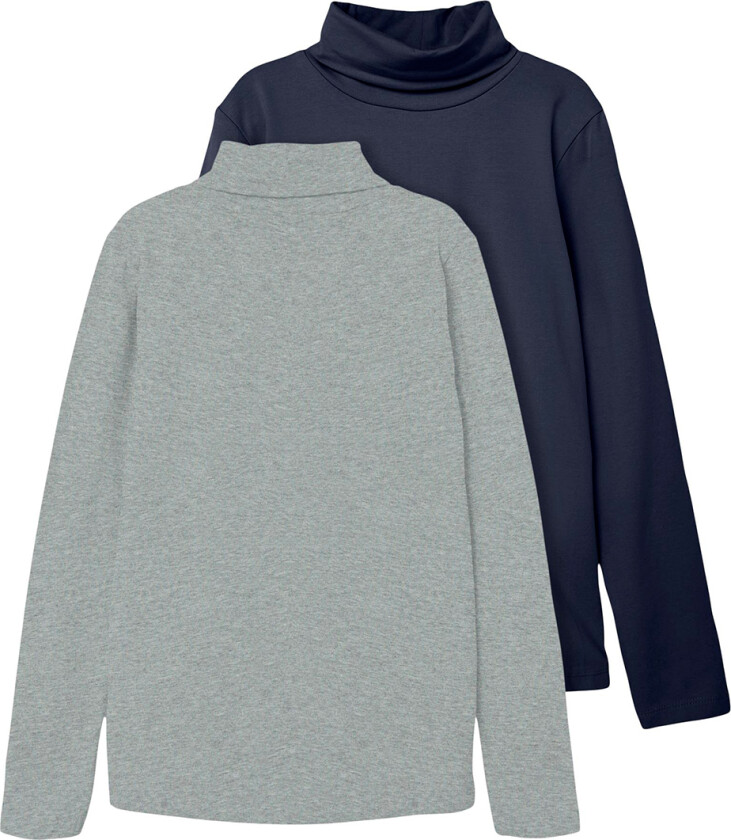 Genser m. Turtleneck - Noos - NknViggo - 2-pack - Dark S - - 11-12 år (146-152) - Genser