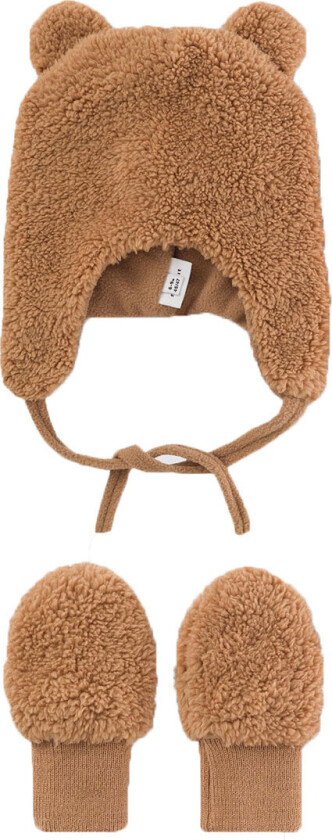 Sett - Lue/Votter - Teddy - NbnMatuta - Chipmunk - - 40-44 cm - Lue