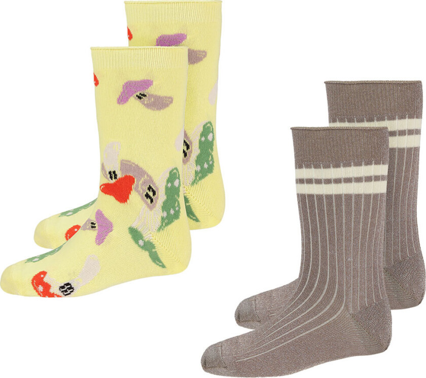 Sokker - Nomi - 2-pack - Møl Grey - - 35/38 - Sokker