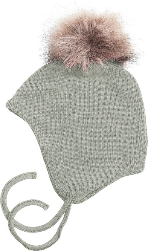 Lue - Ull/Bomull - Light Sjøgress m. Dusk - - 56 - Lue