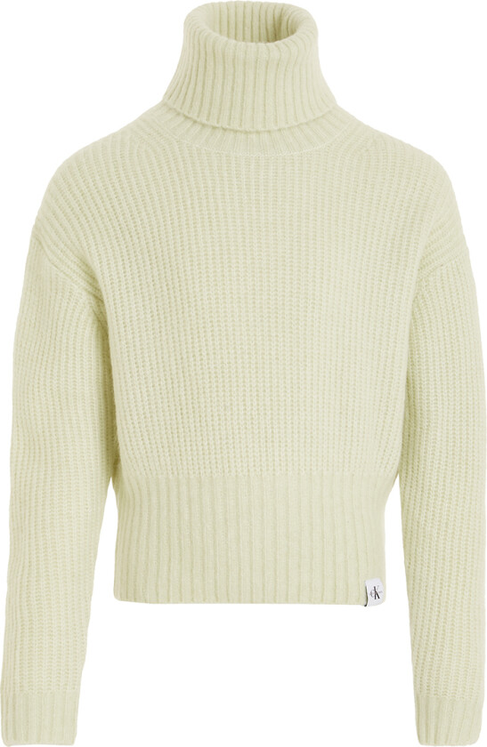 Genser - Beskåret - Strikk - Kanarifugl Green - - 16 år (176) - Genser