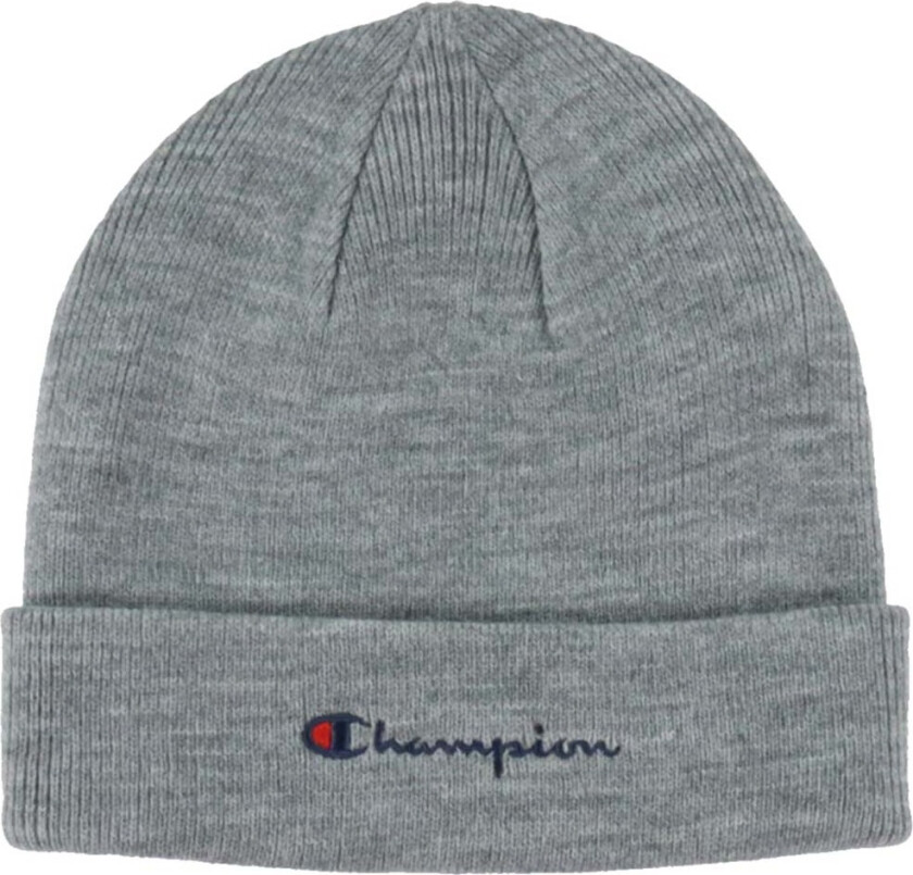 Lue - Strikk - Junior - 2-lags - Gråmelert - - OneSize - Lue