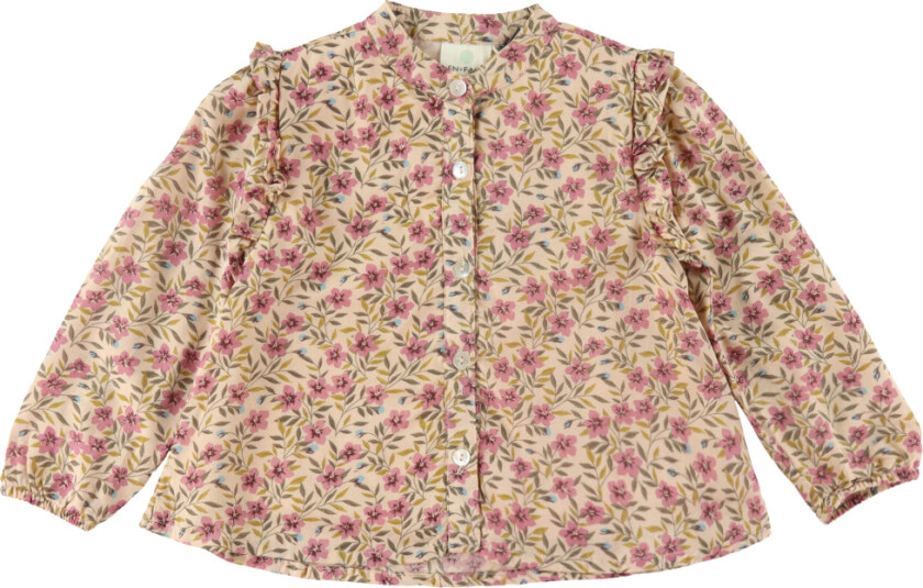 Skjortebluse - Flower Vevd - Rose Dust - - 5 år (110) - Genser