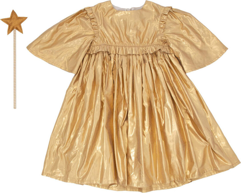 Kostymer - Gold Angel Dress - - 5-6 år (110-116) - Kostymer