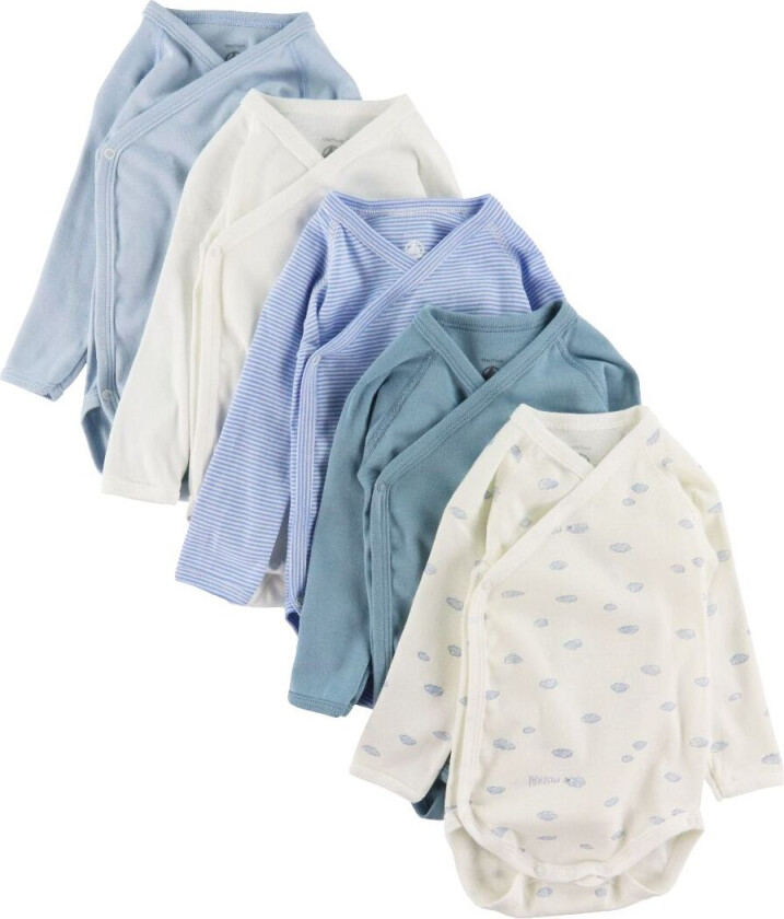 Bilde av Body I/e - 5-pack - Blå/Hvit - - 44 - Langermet Body