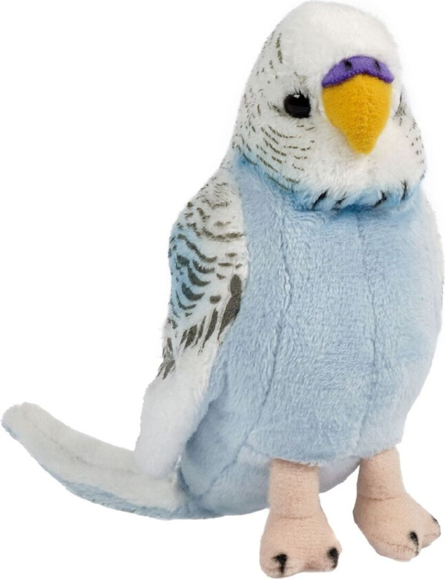 Kosedyr - 10x5 cm - Budgie m. Lyd - Blå - - OneSize - Kosedyr
