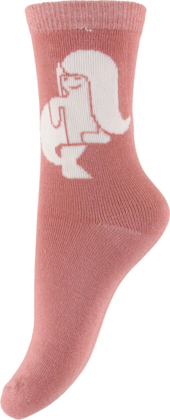Sokker - DaneDanmark - Varm Rose Havfrue - - 3-6 år (98-116) - Sokker