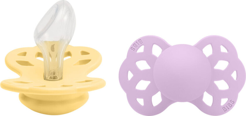 Infinity Smokker - 2-pack - Str. 2 - Anatomisk - Pale Smør/ - - 6-18 md - Smokk