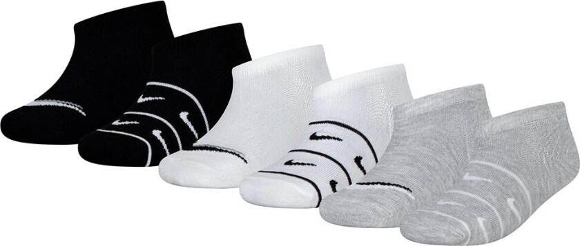 Ankelsokker - 6-pack - Svart/Grå/Hvit - - 23,5/27 - Sokker