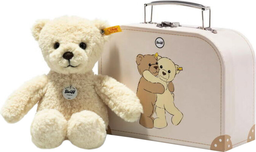 Kosedyr - 21 cm. - Mila Teddy Bear - I koffert - Vanilla - - OneSize - Kosedyr