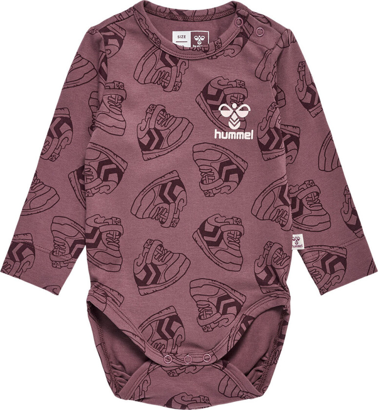 Body L/æ - hmlSneaker - Rose Brown - - 1 år (80) - Langermet Body