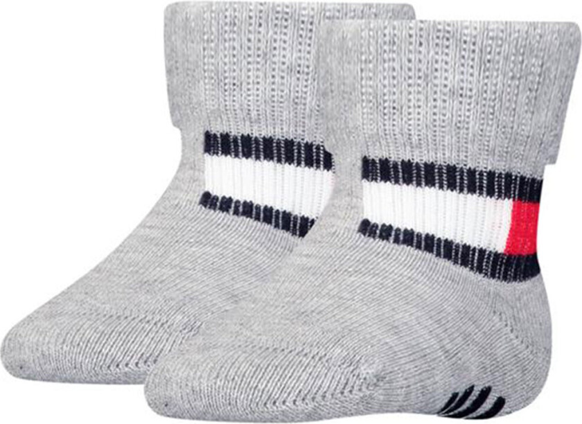 Sokker m. Anti-Skli - 2-pack - Baby Flagg - Light - - 19/22 - Sokker