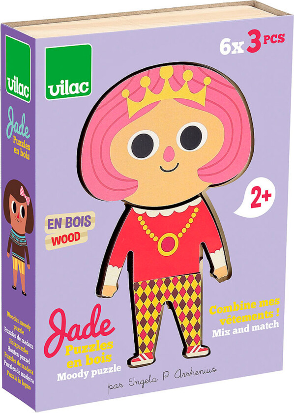 Puslespill - Tre - 6x3 Brikker - Jade - - OneSize - Puslespill