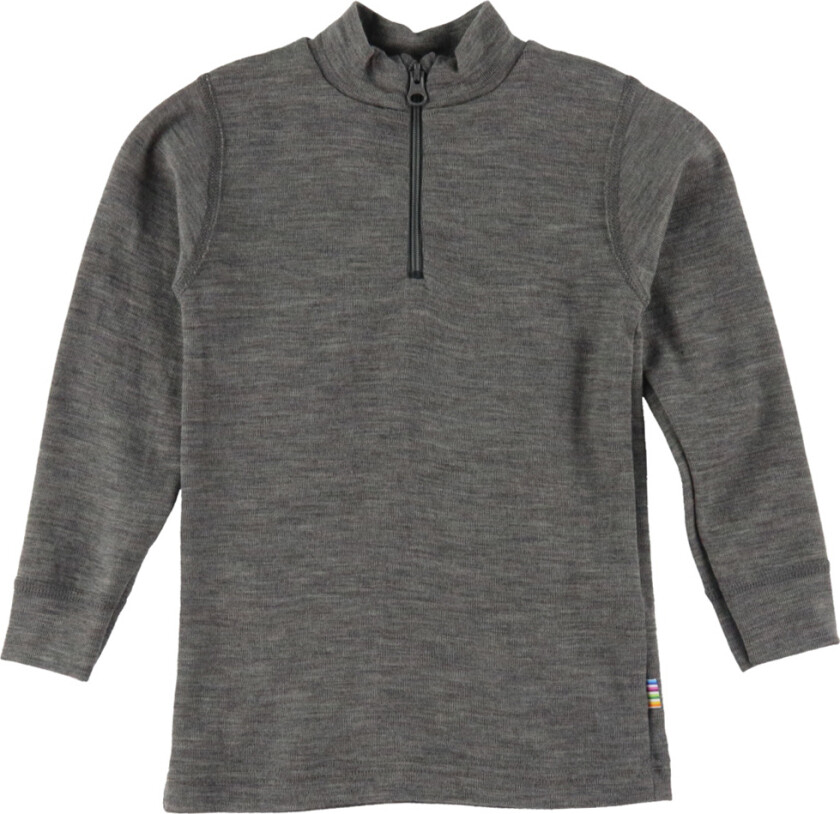 Genser m. Glidelås - Ull - Grå - - 120 - Genser