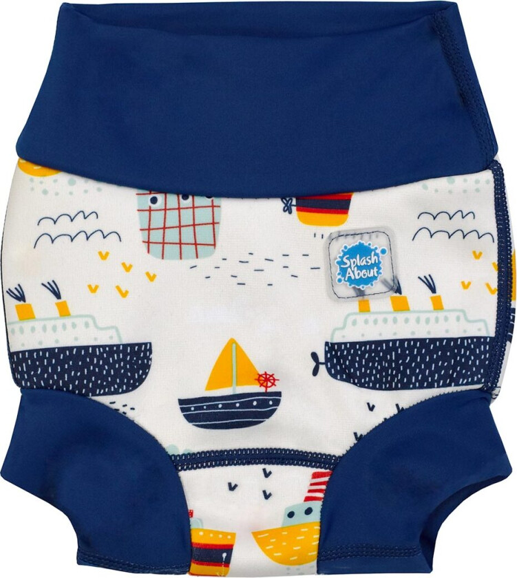 Svømmebleie - Happy Nappy Duo - Taubåt Boats - - 3-4 år (98-104) - Svømmebleie