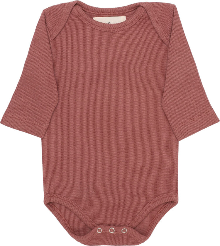 Body L/æ - Vaffel - Solbrenthet - - 6-9 md - Langermet Body