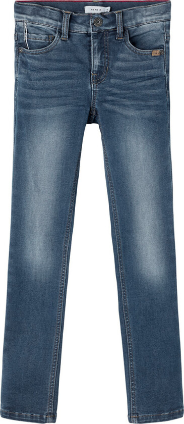 Jeans - NkmTheo Noos - Medium+ Blue Denim - - 7 år (122) - Jeans