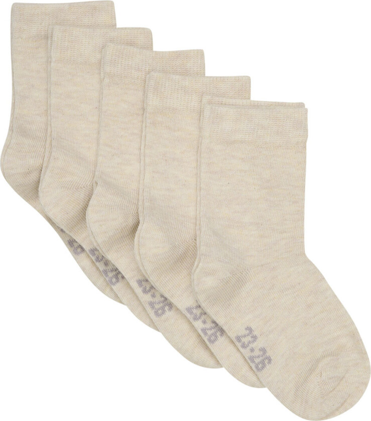 Sokker - 5-pack - Sand Melange - - 39/42 - Sokker