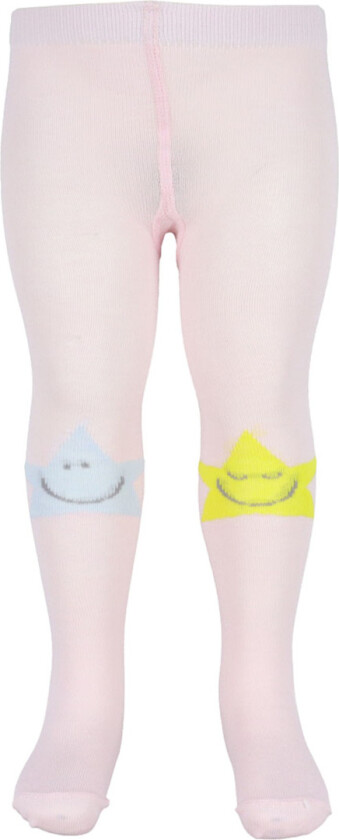 Strømpebukser - Rosa m. Stjerner - - 9-12 md - Strømpebukser