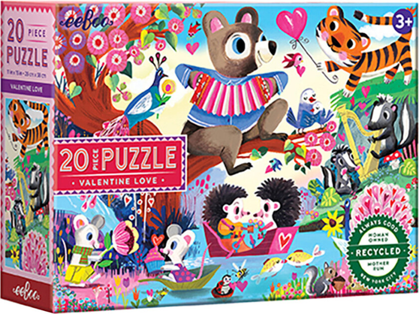 Puslespill - 20 Brikker - 28x38 cm - Holder av - - OneSize - Puslespill