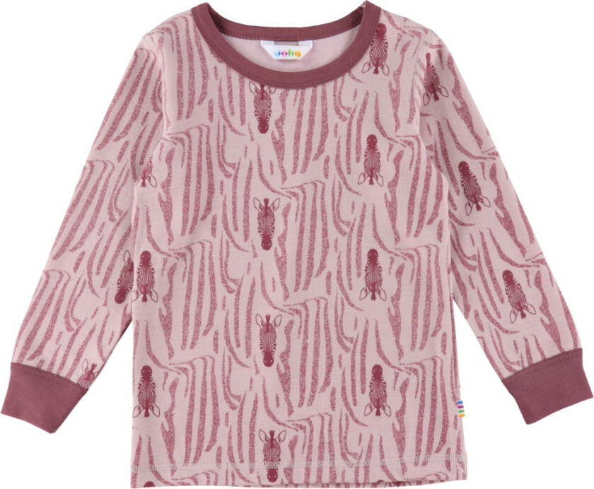 Genser - Ull/Bomull - Rosa/Sebra - - 130 - Genser