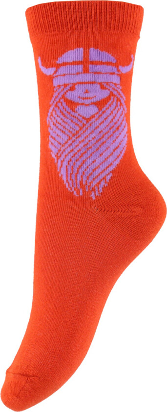 Sokker - DaneDanmark - Bright Red Freja - - 7-12 år (122-152) - Sokker