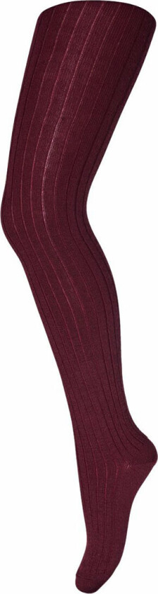 Strømpebukser - Ull - Rib - Wine Utg - - 60 - Strømpebukser