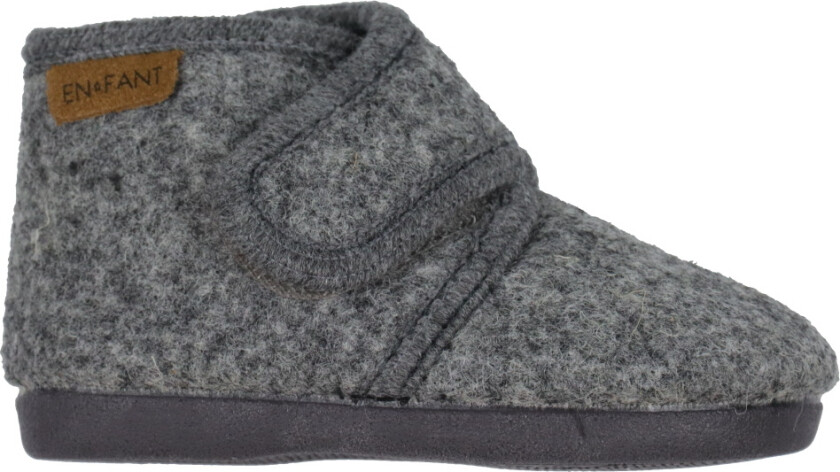 Tøfler - Ull - Dark Grey Melange - - 21 - Tøfler