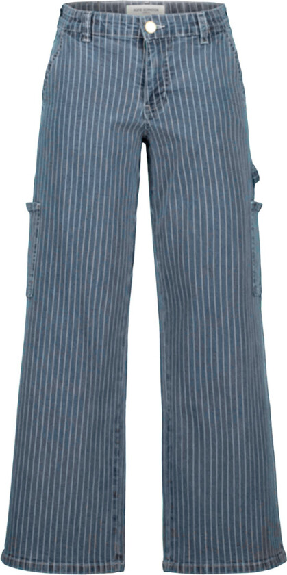 Jenter Jeans - Light Blue Stripete - - 16 år (176) - Jeans