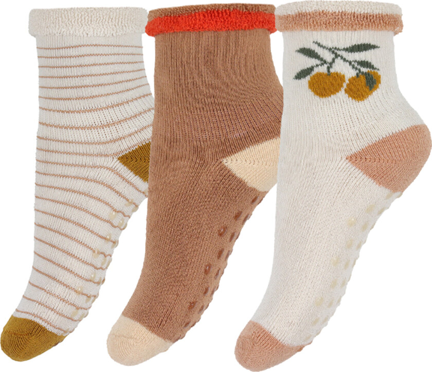 Sokker - Eloy - 3-pack - Peach/Sandy - - 17/18 - Sokker