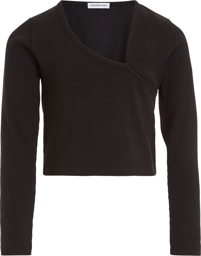 Genser - Beskåret - Rib - Svart - - 8 år (128) - Genser