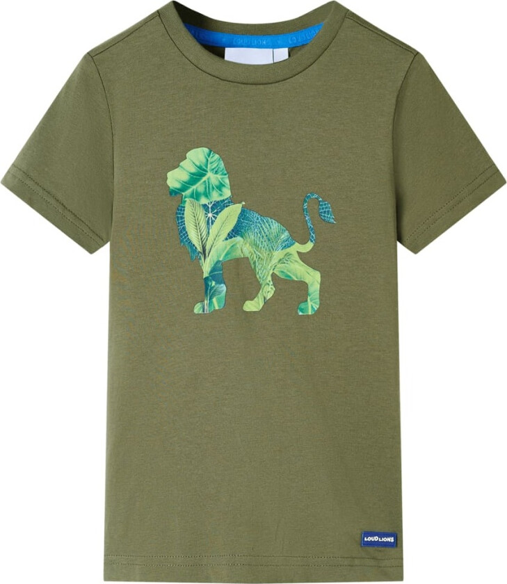 T-skjorte for barn grønn 140