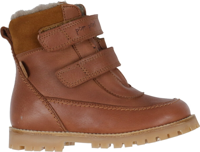Vintersko m. Fôr - Borrelås Støvel Tex - Dark Camel - - 25 - Vinterstøvler