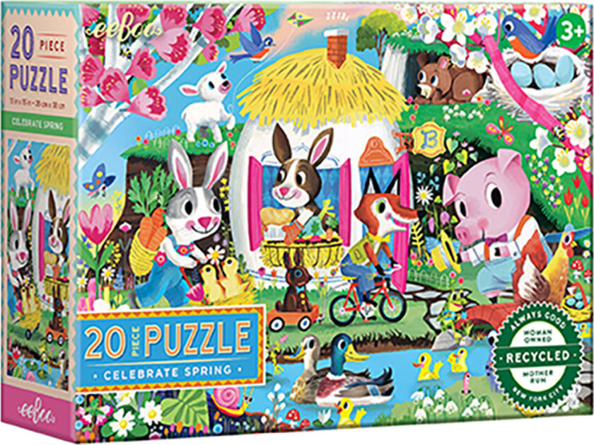 Puslespill - 20 Brikker - 28x38 cm - Forår - - OneSize - Puslespill