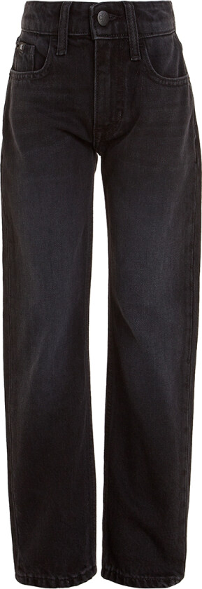 Jeans - Regular Straight - Vasket Black - - 10 år (140) - Jeans