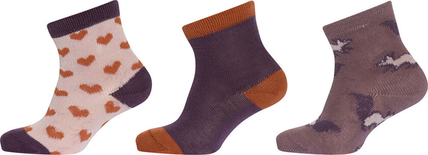 Sokker - 3-pack - Ekorn - Alt Rosa - - 15/16 - Sokker