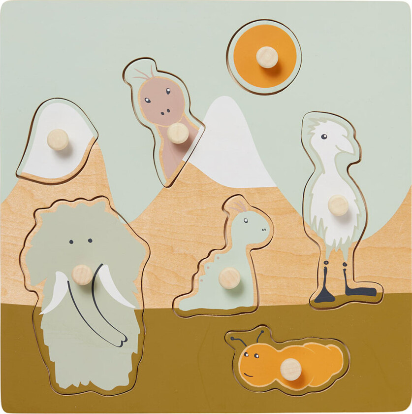 Puslespill - 7 Brikker - Tre - - OneSize - Puslespill