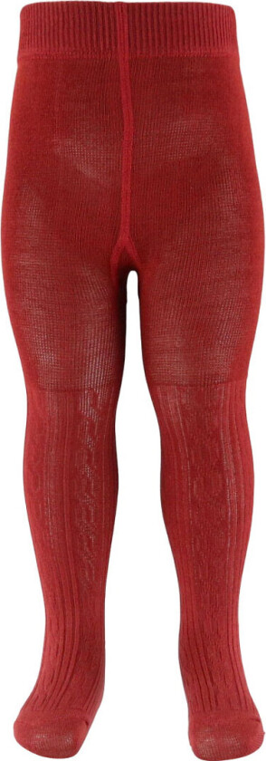 Strømpebukser - Kabel - Hibiscus Red - - 4-5 år (104-110) - Strømpebukser