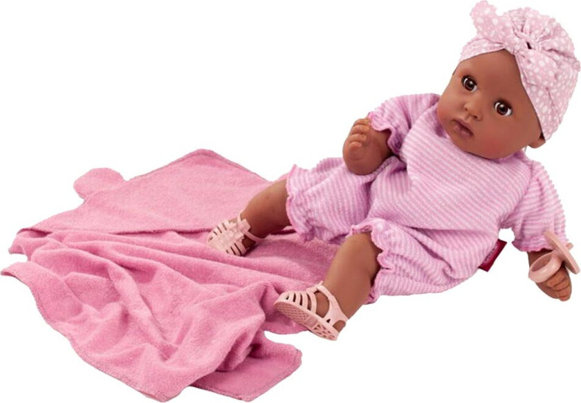 Dukke m. Håndkle med hette - Cozy Aquini - 33 cm - Soft Hum - - OneSize - Dukke