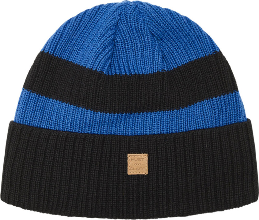 Lue - Fister - Ull - Svart/Blå - - 3-5 år (98-110) - Lue