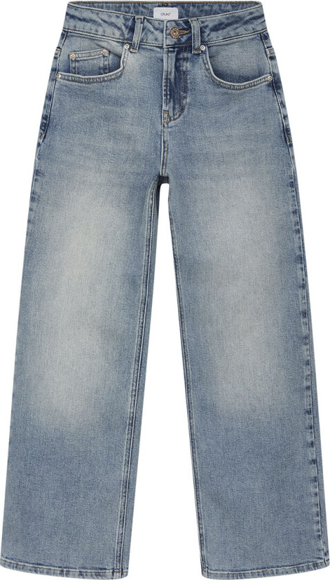 Jeans - Bred lav midje - Blå - - 17 år (182) - Jeans