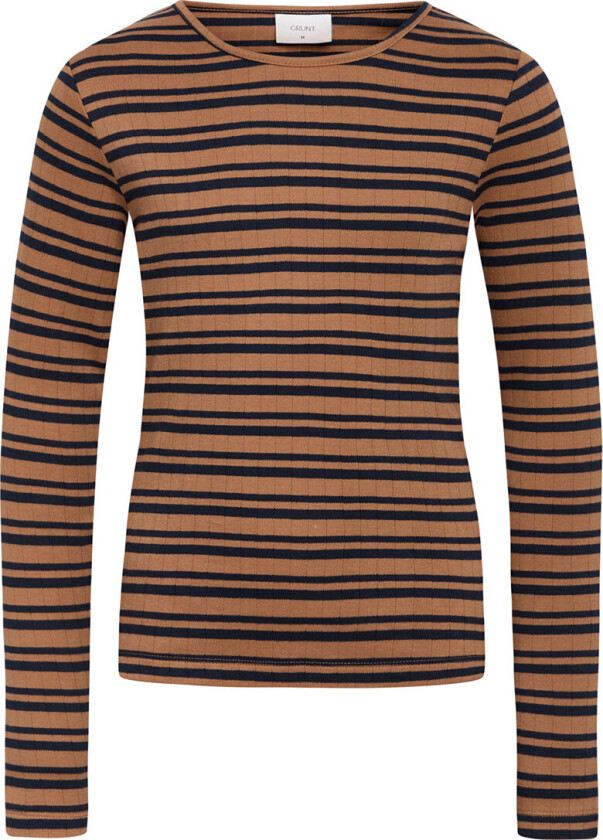 Genser - Rib - Dopin - Kaffe Stripe - - 14 år (164) - Genser