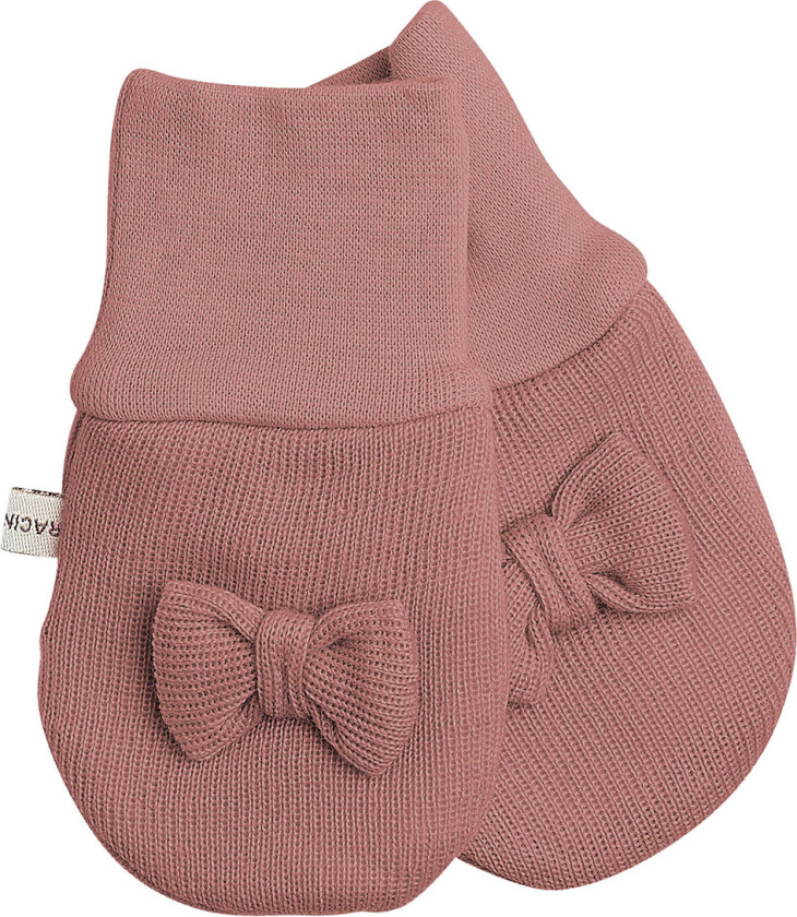 Votter - Ull/Bomull - Gammel Rose m. Sløyfe - - 9-24 md - Votter