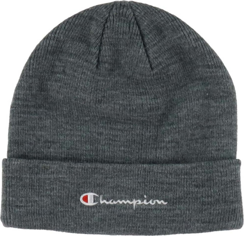 Lue - Strikk - Junior - 2-lags - Gråmelert - - OneSize - Lue