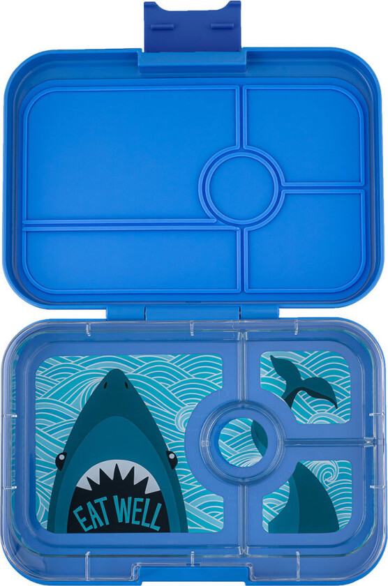 Matboks m. 4 Rum - Bento Panino - Surf Blue - Shark Tray - - OneSize - Matboks