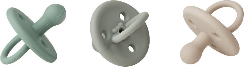 Smokk - Silikon - 3-pack - Str. 1 - Paula - Peppermynte - - 6-36 md - Smokk