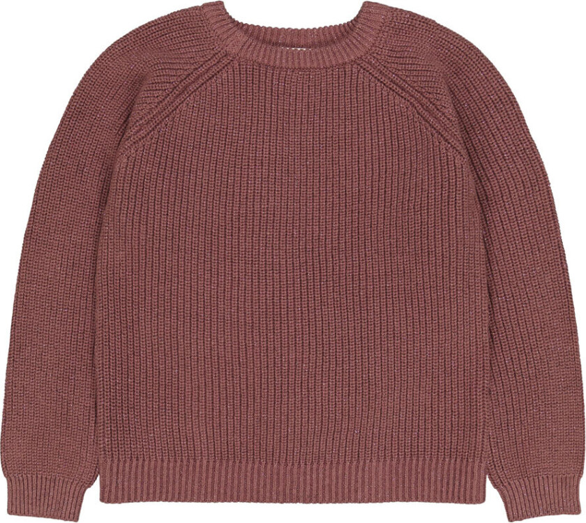 Genser - Strikk - TnHeather - Rose Brown m. Glitter - - 5-6 år (110-116) - Genser