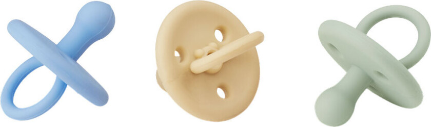 Smokk - Silikon - 3-pack - Paula - Sky Blue Mix - - 6-36 md - Smokk